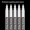 ARTISTRO White Paint Pen for Rock Painting, Stone, Ceramic, Glass, Wood, Tire, Fabric, Metal, Canvas. Set of 5 Acrylic Paint White Marker Water-based Extra-fine Tip